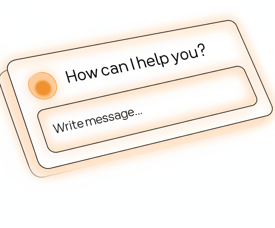 AI Chat and Voice Agent interface